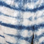 Indigo Dyed Shibori Casual Pants